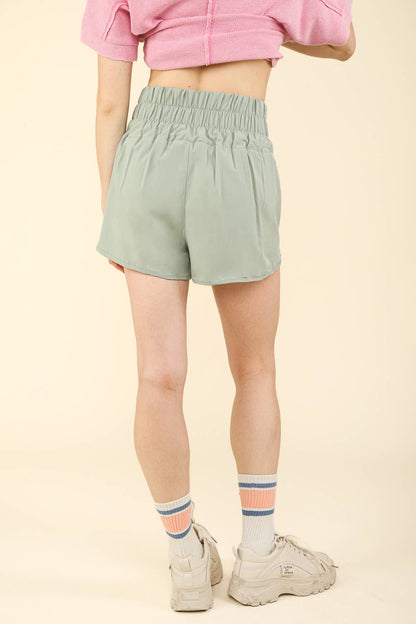 Pantalones cortos deportivos con cintura elástica