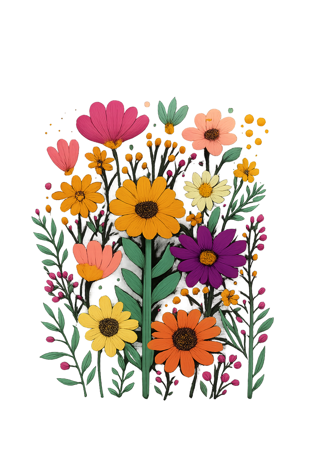 Flores de primavera - Camiseta personalizada