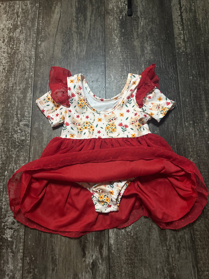 Leotard Red Cats 2T