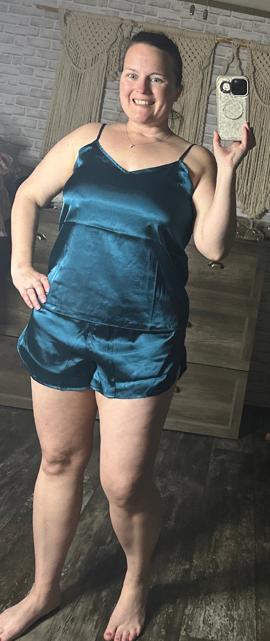 SATIN CAMI & SHORT 2 PIECE SET