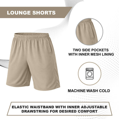Shorts clásicos de poliéster tecnológico para hombre