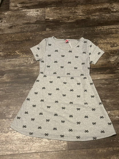 Skater S/S Dress w/ Bow Print