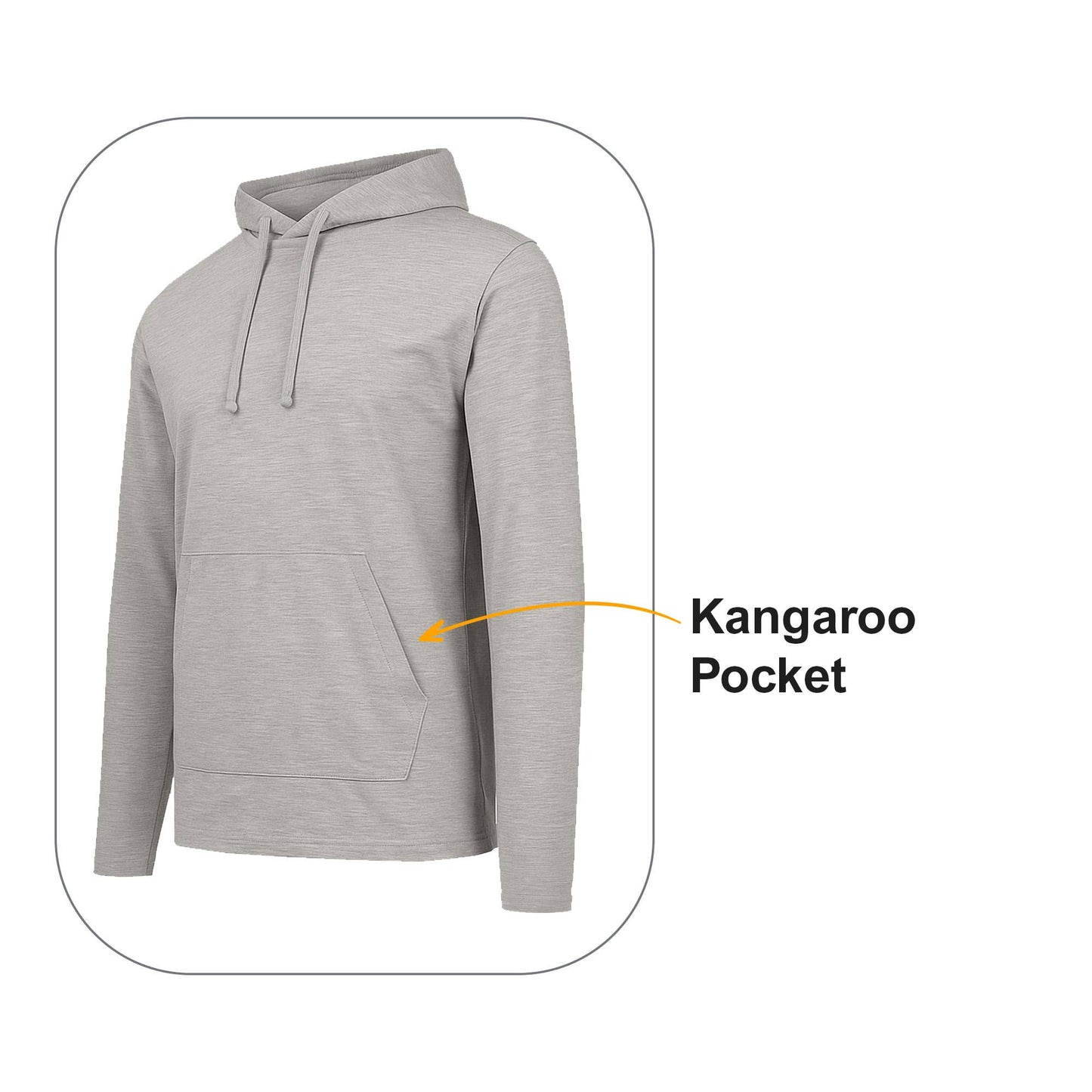 Men's Lightweight Casual Pullover Drawstring Hoodie W Pocket