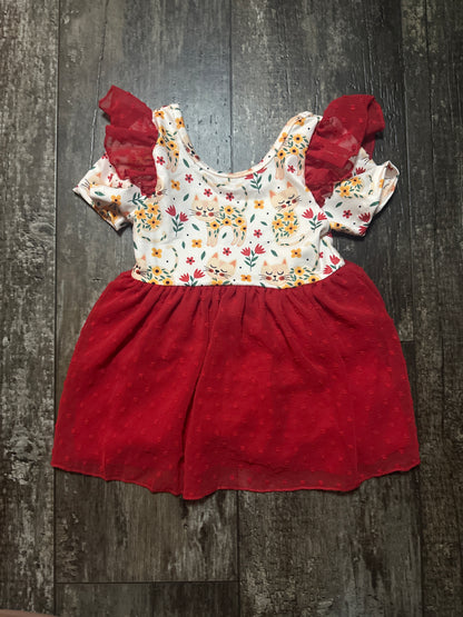 Leotard Red Cats 2T