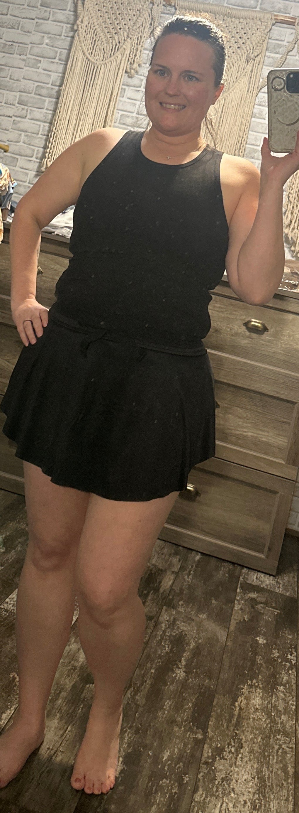 RUFFLE HEM TENNIS SKIRT WITH HIDDEN INNER POCKETS