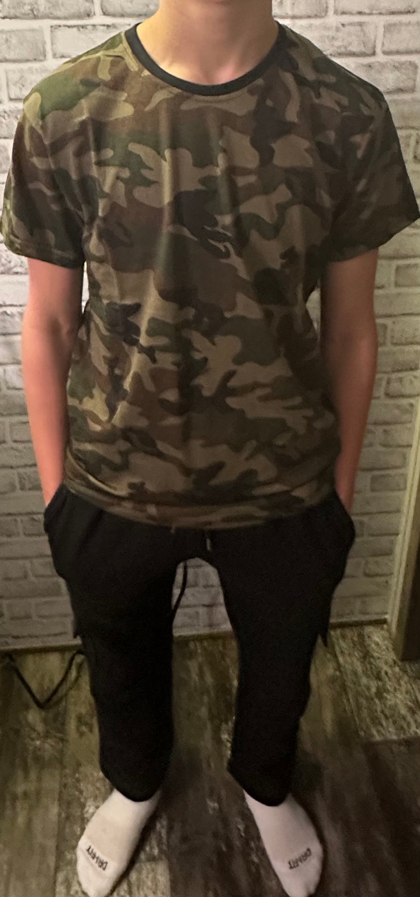 Men's Cargo Sweatpants With Open Bottom