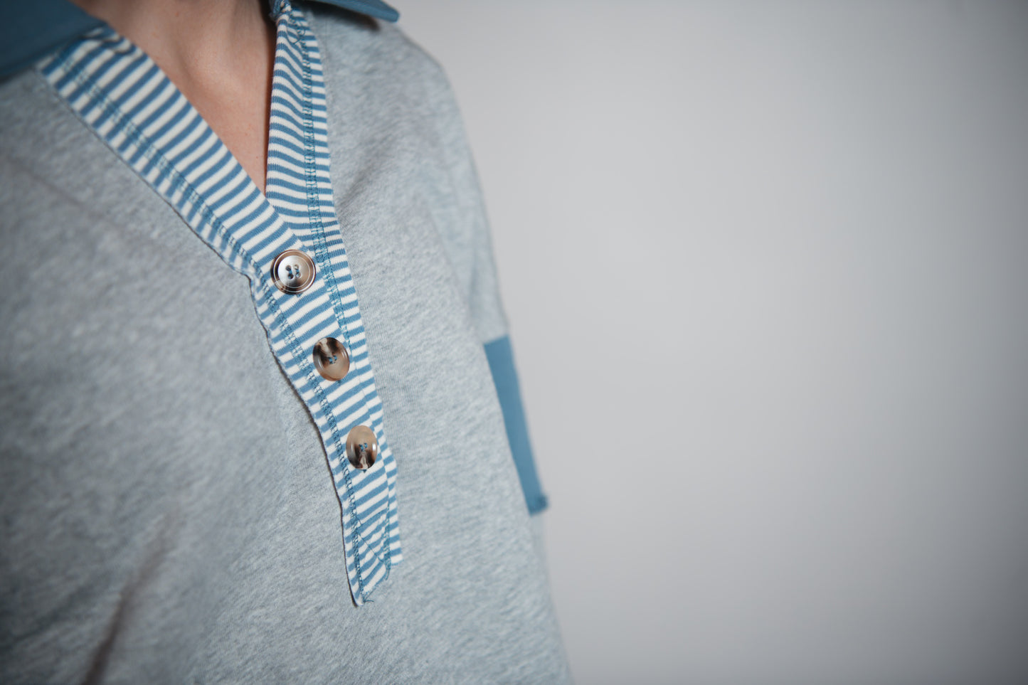 Color Block Oversized Casual Knit Top