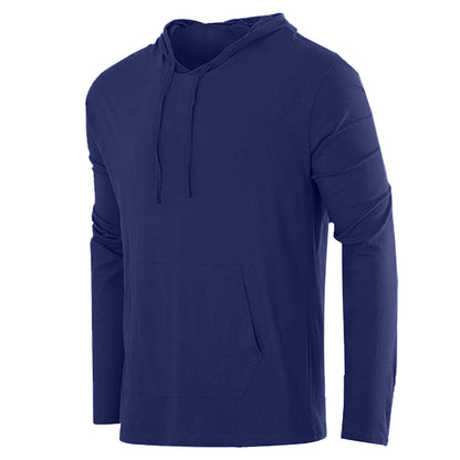 Men's Lightweight Casual Pullover Drawstring Hoodie W Pocket