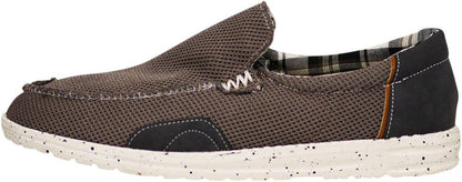 Norty Mens Brown Slip-On Boat Shoes
